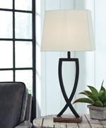 Makara Black/Brown Table Lamp (Set of 2) - L204174 - Lara Furniture