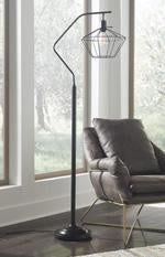 Makeika Black Floor Lamp - L207181 - Lara Furniture