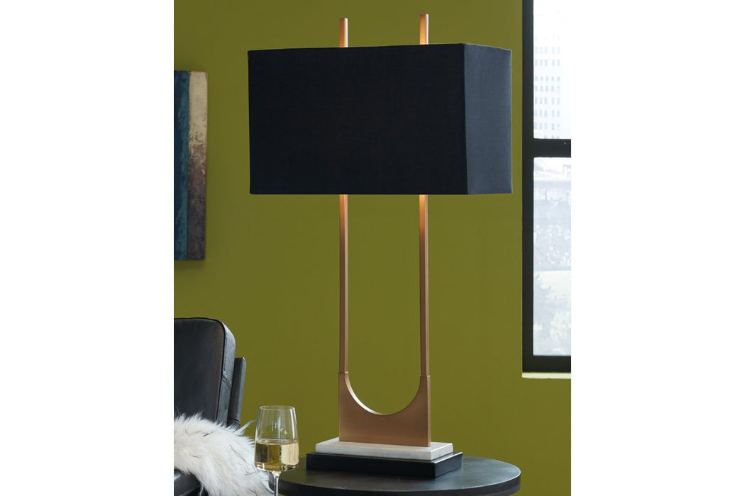 Malana Brass Finish Table Lamp - L208254 - Lara Furniture