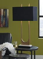 Malana Brass Finish Table Lamp - L208254 - Lara Furniture