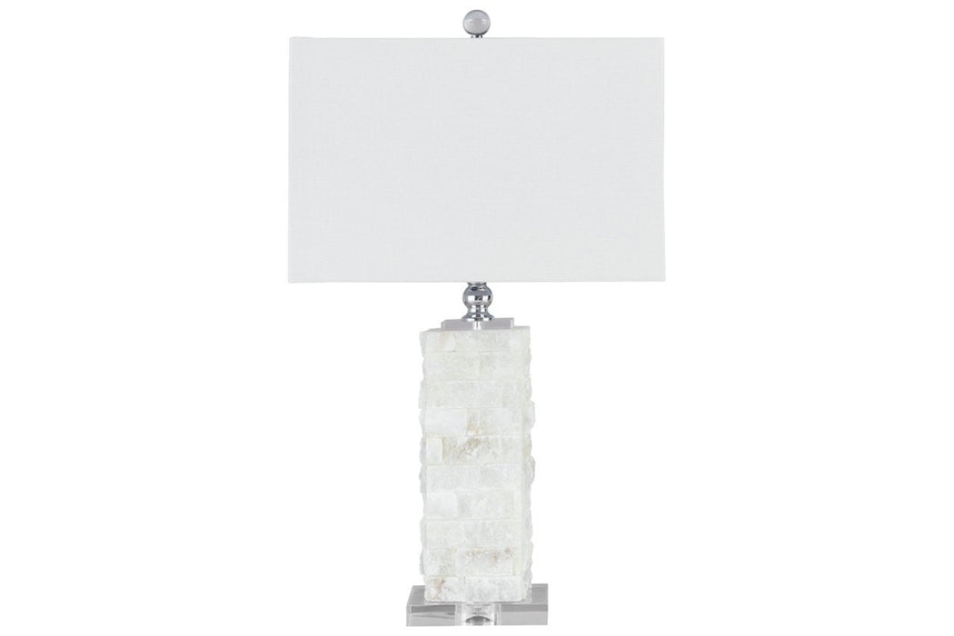 Malise White Table Lamp - L429014 - Lara Furniture