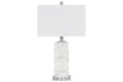 Malise White Table Lamp - L429014 - Lara Furniture