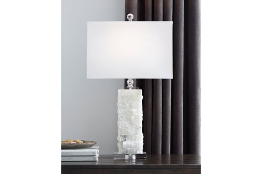 Malise White Table Lamp - L429014 - Lara Furniture