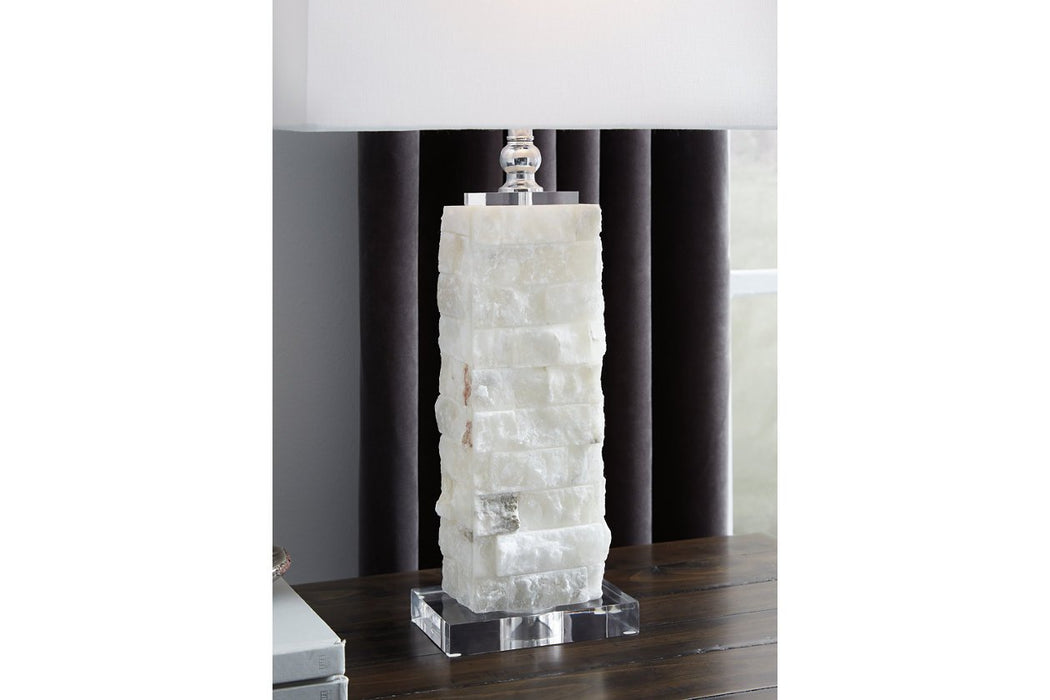 Malise White Table Lamp - L429014 - Lara Furniture