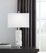 Malise White Table Lamp - L429014 - Lara Furniture