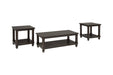 Mallacar Black Table (Set of 3) - T145-13 - Lara Furniture