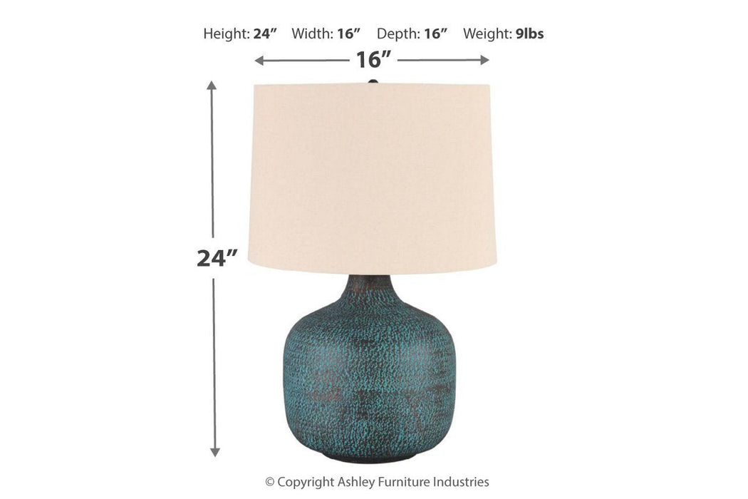 Malthace Patina Table Lamp - L207304 - Lara Furniture