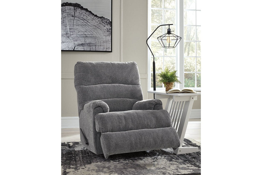 Man Fort Graphite Recliner - 4660525 - Lara Furniture