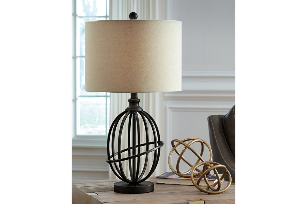 Manasa Dark Brown Table Lamp - L204164 - Lara Furniture