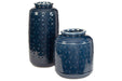 Marenda Navy Blue Vase (Set of 2) - A2000130 - Lara Furniture