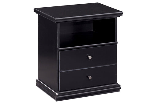 Maribel Black One Drawer Nightstand - B138-91 - Lara Furniture