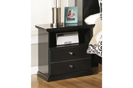 Maribel Black One Drawer Nightstand - B138-91 - Lara Furniture