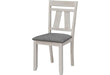 Maribelle Chalk-Gray Extendable Dining Room Set - Lara Furniture