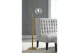 Marilee Antique Brass Finish Floor Lamp - L207151 - Lara Furniture