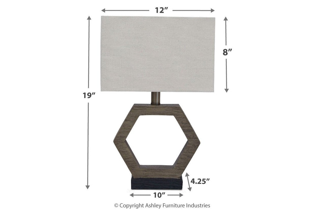 Marilu Gray/Brown Table Lamp - L857764 - Lara Furniture