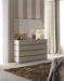 Marina Dresser/Mirror Taupe Set - Lara Furniture