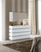 Marina Dresser/ Mirror White Set - Lara Furniture