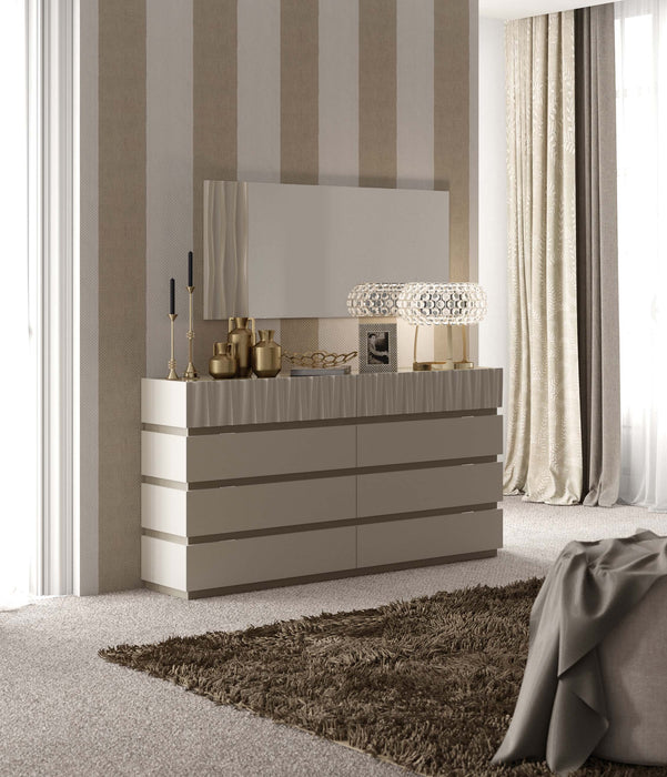 Marina Taupe Bedroom Set - Lara Furniture