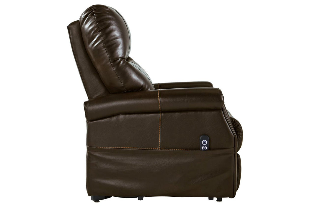 Markridge Chocolate Power Lift Recliner - 3500312 - Lara Furniture