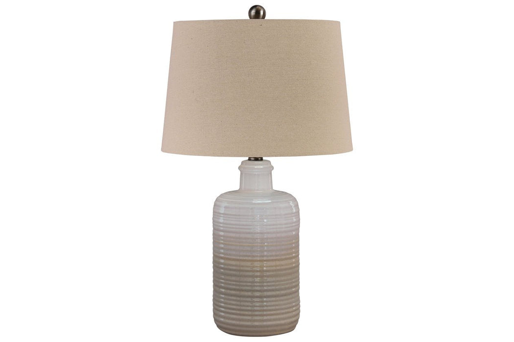 Marnina Taupe Table Lamp (Set of 2) - L121854 - Lara Furniture