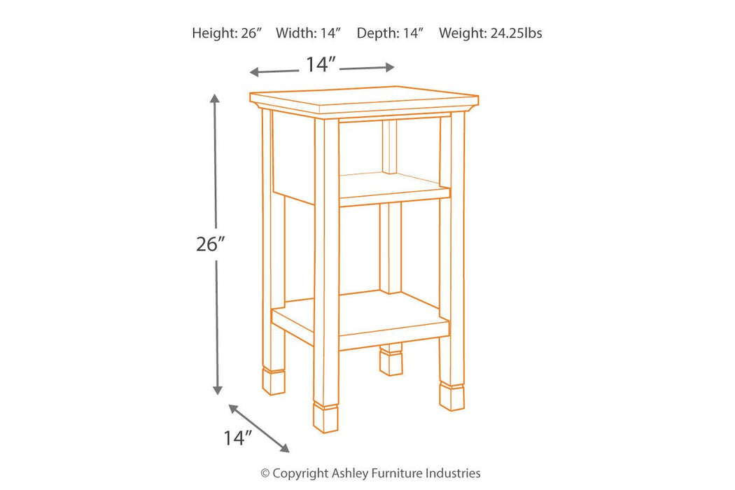 Marnville Dark Brown Accent Table - A4000089 - Lara Furniture