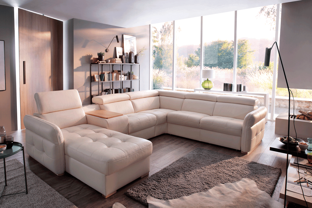 Massimo Sectional Left:Chaise W/Storage, Bar Element, Electric Recliner, Corner, Sofa W/Bed - i21787 - Lara Furniture