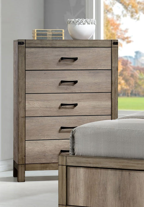 Matteo Light Brown Chest - B3200-4 - Lara Furniture