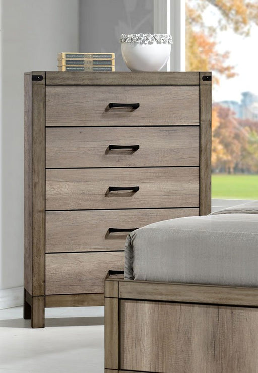 Matteo Light Brown Chest - B3200-4 - Lara Furniture