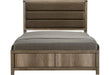 Matteo Light Brown Queen Panel Bed - Lara Furniture