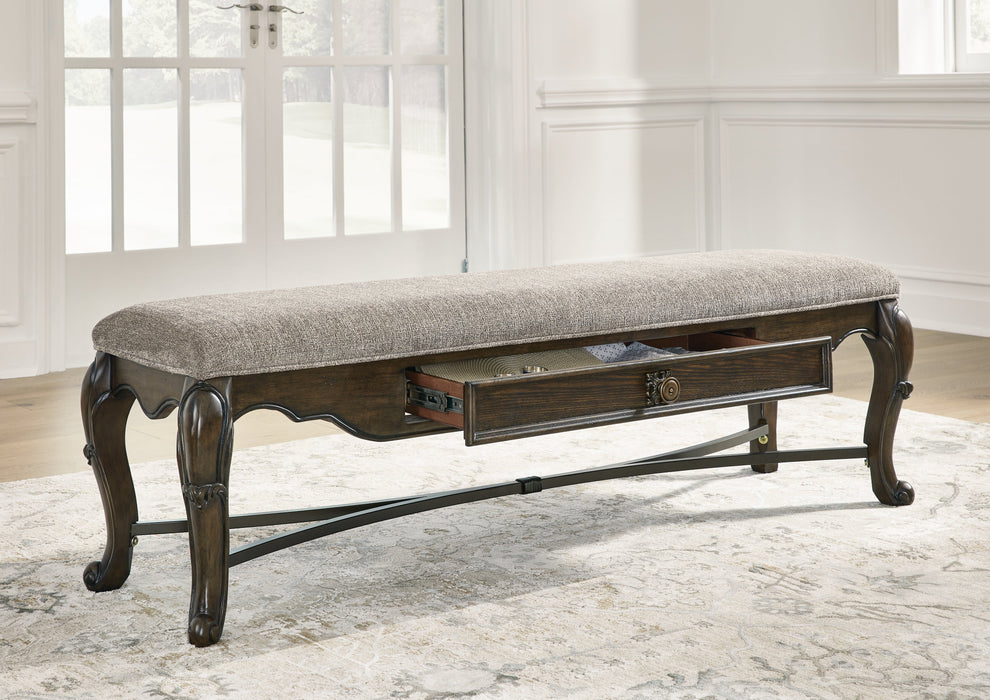 Maylee Dark Brown 63" Dining Bench - D947-00