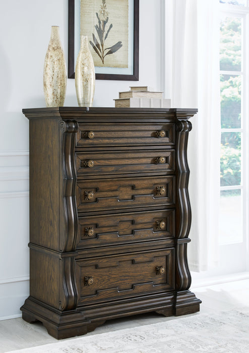 Maylee Dark Brown Chest of Drawers - B947-46