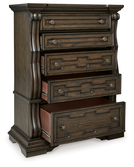 Maylee Dark Brown Chest of Drawers - B947-46