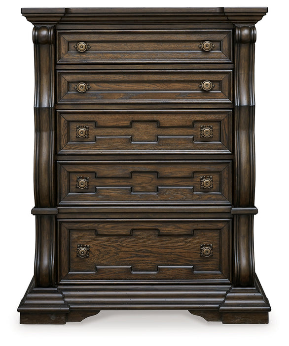 Maylee Dark Brown Chest of Drawers - B947-46