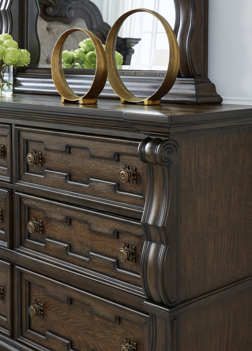 Maylee Dark Brown Dresser - B947-31