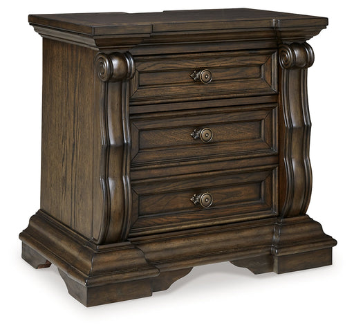 Maylee Dark Brown Nightstand - B947-93