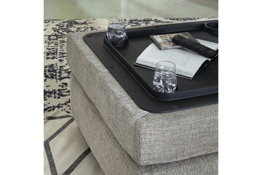 Megginson Storm Ottoman With Storage - 9600611 - Lara Furniture