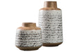 Meghan Tan/Black Vase (Set of 2) - A2000127 - Lara Furniture