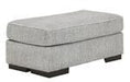 Mercado Pewter Ottoman - 8460414 - Lara Furniture