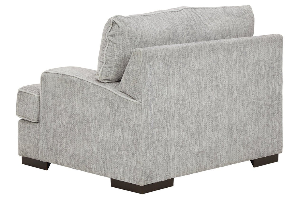 Mercado Pewter Oversized Chair - 8460423 - Lara Furniture