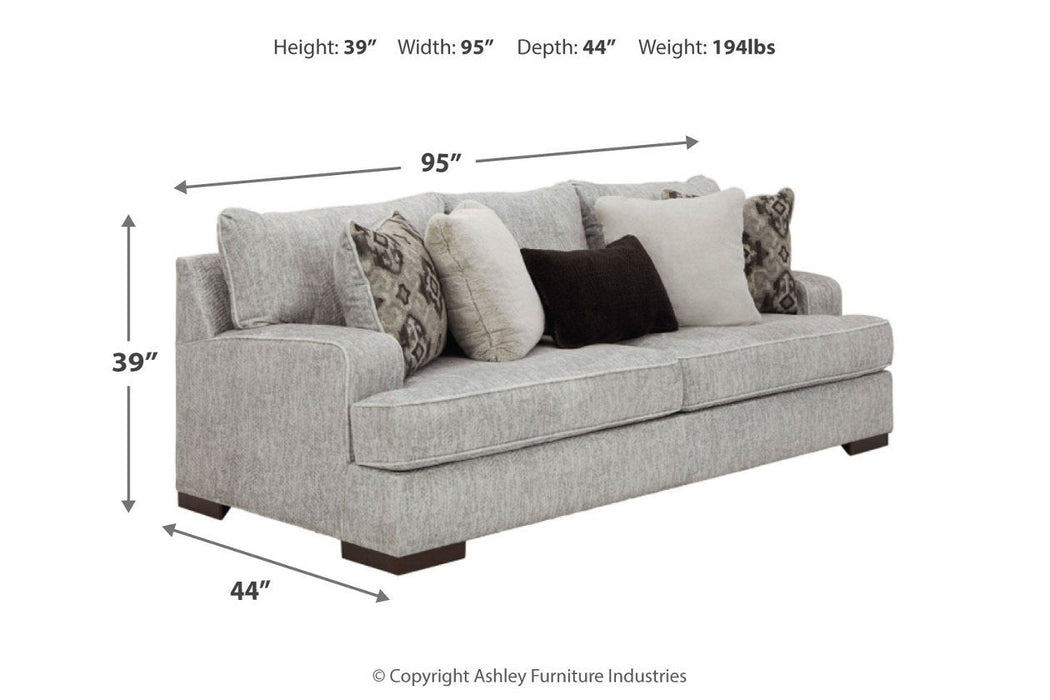 Mercado Pewter Sofa - 8460438 - Lara Furniture