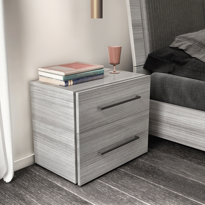 Mia Nightstand W/ Handles - i39842 - Lara Furniture