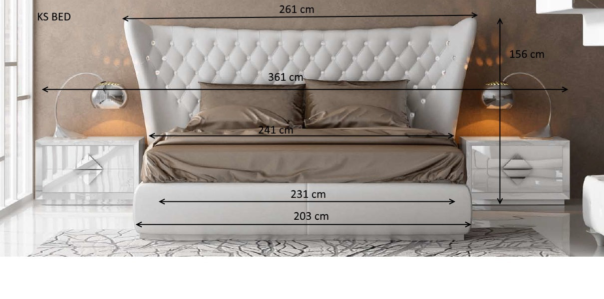 Miami Bed Queen - Lara Furniture