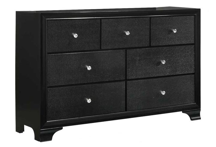 Micah Black Dresser - B4350-1 - Lara Furniture