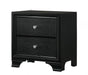 Micah Black Nightstand - B4350-2 - Lara Furniture