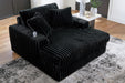 Midnight-Madness Onyx Oversized Chaise - 9810315