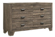 Millie Brown Dresser - B9200-1 - Lara Furniture