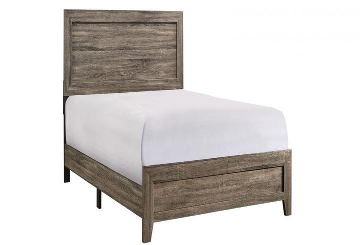 Millie Brown Twin Panel Bed - B9200-T-BED - Lara Furniture