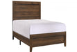 Millie Cherry Brown Twin Panel Bed - B9250-T-BED - Lara Furniture