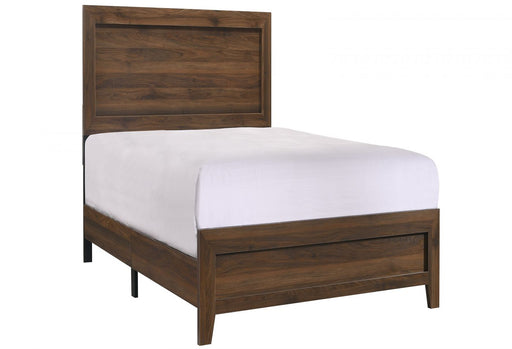 Millie Cherry Brown Twin Panel Bed - B9250-T-BED - Lara Furniture