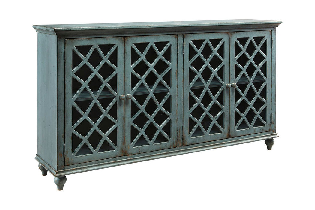 Mirimyn Antique Teal Accent Cabinet - T505-762 - Lara Furniture